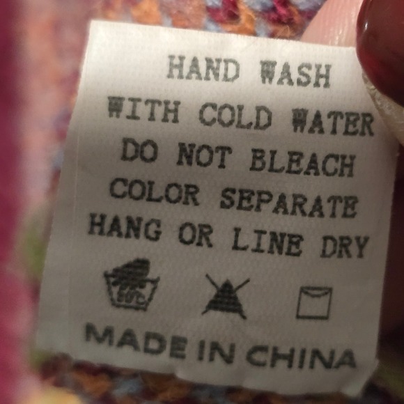 Debut Cardigan Sweater Patchwork Hearts Smiley Faces Knit Colorful Womens size S - Picture 5 of 6